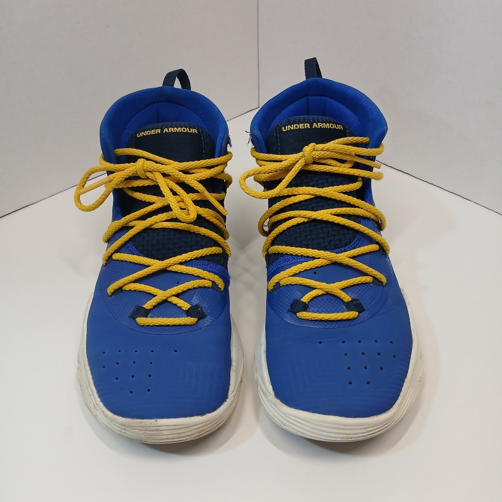 Under Armour Kids Blue and Yellow Shoes